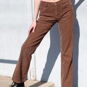 Brandy Melville brown corduroy pants